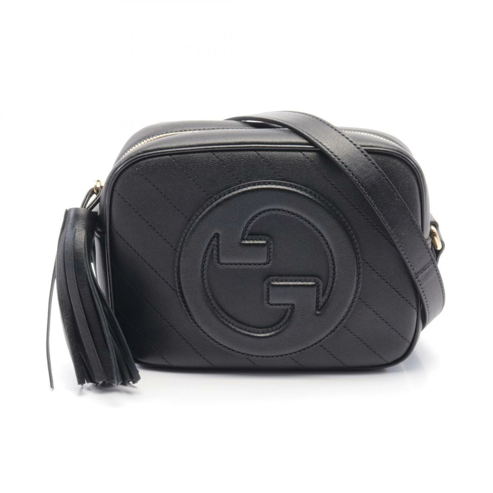 Gucci Blondie Shoulder Bag Leather Black